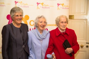 three ladies arrive for the evening