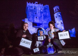 Blarney Castle gets a blue makeover for Autism Awareness
