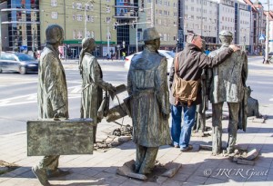 Life sized statues of Passage