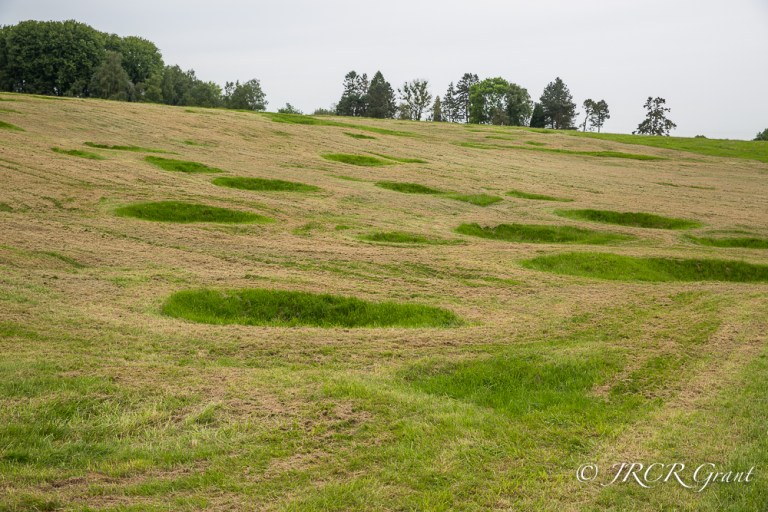 Battle-site of the Somme, crater scars clearly visible