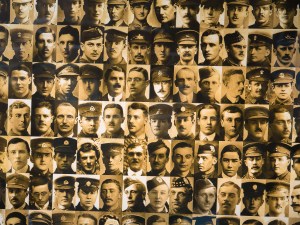 Images of soldiers who fought at the Battle of the Somme in Flanders