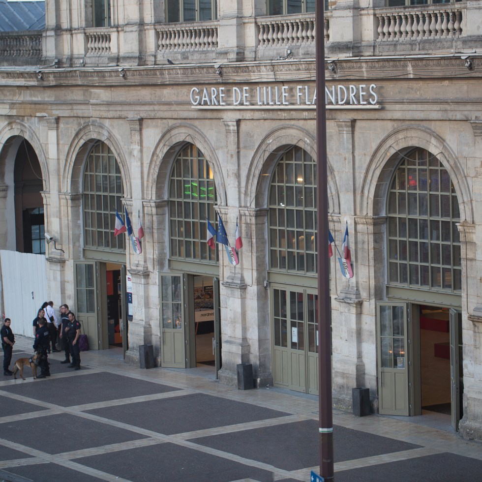 The entrance to Le Gare de Lille Flandres