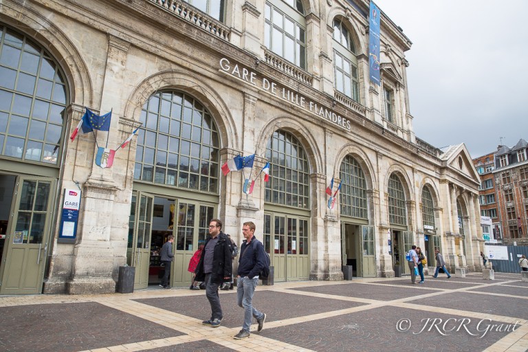 Wooden doors, arches and glass all go to make up the style of Lille's Gare de Flanders