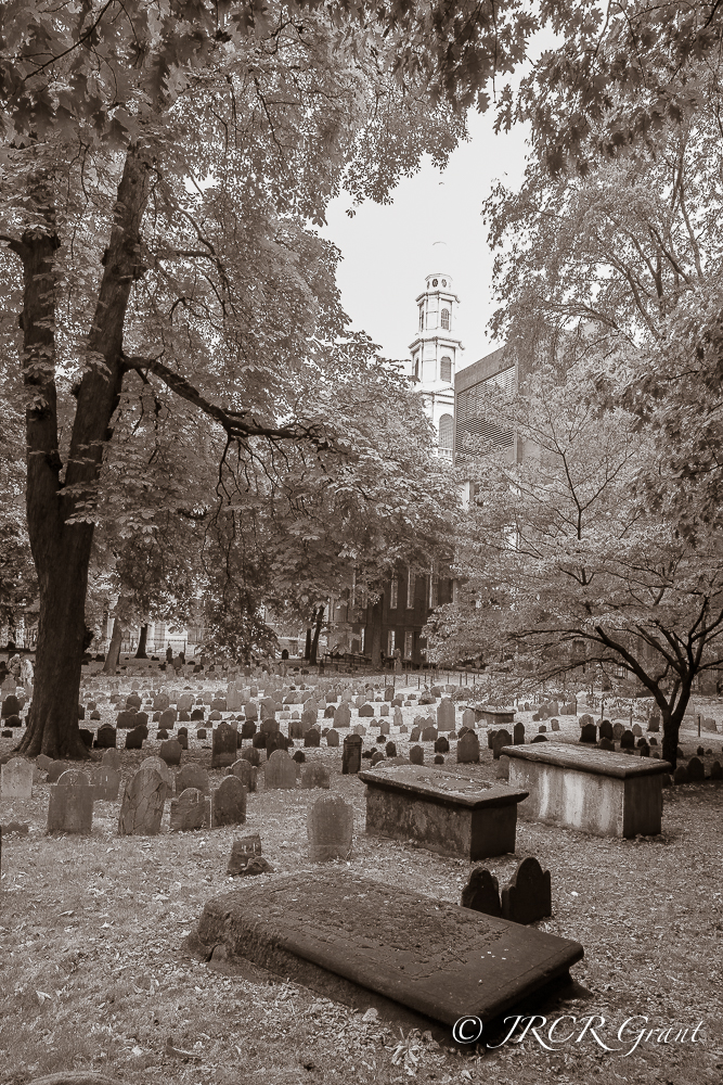 Granary Burial Ground in the Heart of Boston