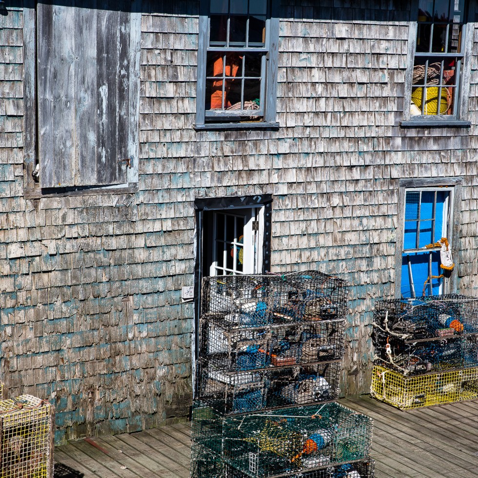 An old fishing storehouse on Mount Desert Island, Maine, USA
