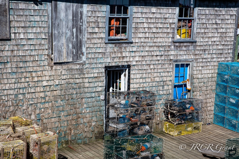An old Fishing store at Bernard, Mopunt Desert Island, Maine, New England, America