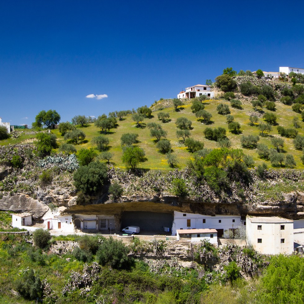 Houses, tucked into the rock and landscape at Setenil de las Bodegas