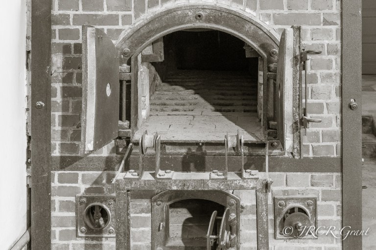 An oven in the crematorium used to dispose of bodies