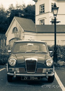 The front of a classic Riley Elf.