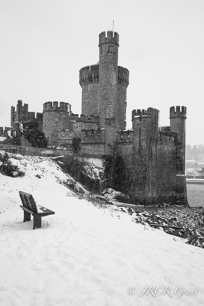 Image of Blackrock Castle, Cork in the snow of 2018