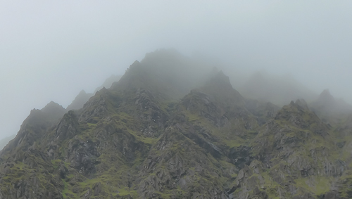 Rock Pinnacles on the slopes of Carrauntoohil, Ireland's highest mountain
