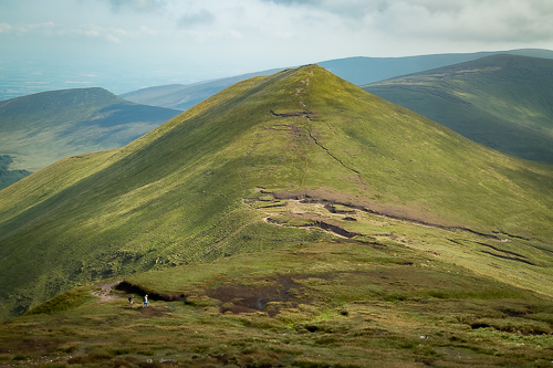 As one ascends Galtymore, Galtybeg starts to diminish and become the smaller sibling.