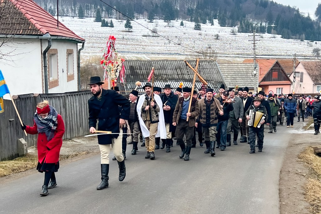 Parading through the rural villages